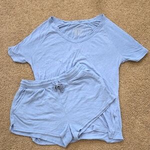 Aerie Soft Blue Matching Lounge Set